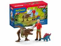 schleich 41465 Tyrannosaurus Rex Angriff, für Kinder ab 5-12 Jahren, DINOSAURS...