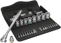 Wera 05004051001 8100 SB 11 Zyklop Metal-Knarrensatz, Umschalthebel, 3/8 Zoll