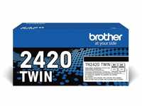 Brother TN2420TWIN Bundle mit 2 Tonern, schwarz, ca. 6000 Seiten, für