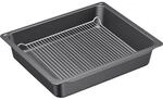 Bosch HEZ633070 Zubeh&ouml;r f&uuml;r Back&ouml;fen, Profi-Pfanne mit Rost, anthrazit emailliert,