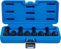 BGS Kraft-Bit-Einsatz-Satz - 1/2" - Vielzahn (f&uuml;r XZN) M12-M18 8-tlg.