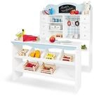 PINOLINO Kaufladen Alma, Spielk&uuml;che aus Holz, mit Kinderk&uuml;chenzubeh&ouml;r Maltafel,