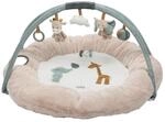 Nattou Runde Krabbeldecke mit Spielbogen, Aus Polyester, Giraffe und Elefant, ? Ca.90