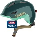 ABUS Kinderhelm Smiley 3.0 ACE LED - Fahrradhelm mit Licht - Tiefe Passform & Platz