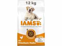 IAMS Senior Hundefutter trocken mit Huhn - Trockenfutter für ältere Hunde ab 7