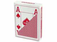Copag 22564061 22564061-Plastik Poker-Jumbo Index mit 4 Eckzeichen, Rot, bunt