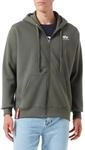 Alpha Industries Basic Zip SL Hoodie f&uuml;r Herren Dark Olive
