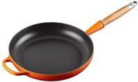 LE CREUSET Signature gusseiserne Bratpfanne mit Holzgriff 28 cm Ofenrot,