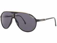 Carrera Unisex Champion65/n Sunglasses, Matte Black/Grey/Gold, One Size