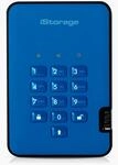 iStorage diskAshur2 SSD 4TB Blau - Sicheres tragbares Solid-State-Laufwerk -
