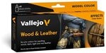 Vallejo Model Color Set Holz- und Lederfarbe. 8 matte Acrylfarben in 18 ml...