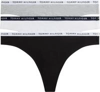 Tommy Hilfiger Damen Strings Tangas, Mehrfarbig (Medium Grey Heather/White/Black), XS