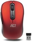 ACT Maus Kabellos Rot - 1600 DPI - 2.4Ghz USB Mini Dongle - Rechtsh&auml;nder &ndash;