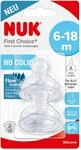 NUK First Choice+ Flow Control Trinksauger f&uuml;r Babyflaschen | 6&ndash;18 Monate
