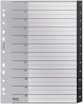 Leitz Register mit 12 Taben, 1-12, Extrabreit, Umweltfreundlich, Recycle-Serie,