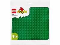 LEGO DUPLO Bauplatte in Grün, Grundplatte für DUPLO Sets, Konstruktionsspielzeug