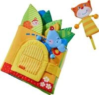 HABA Stoffbuch Bl&auml;tterh&auml;uschen ab 10 Monaten - Baby Spielzeug mit Spiegel &