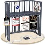 babybay Boxspring Comfort Plus Beistellbett aus massivem Buchenholz / Kinderbett