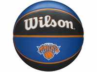 Wilson Basketball NBA TEAM TRIBUTE, NEW YORK KNICKS, Outdoor, Gummi, Größe: 7