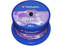 Verbatim DVD+R 16x Matt Silver 4.7GB 50er Pack Spindel DVD Rohlinge 16-fache