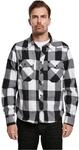 Brandit Check Shirt Herren Baumwoll Hemd L Weiss-schwarz