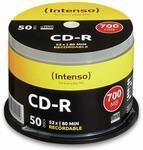 Intenso CD-R Rohlinge (52x Speed, 80 Min, 700MB, 50er Spindel)