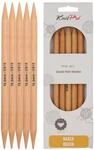 KnitPro Basix Birch Strumpfstricknadeln 5-St&uuml;cke, 20 cm L&auml;nge x 10.00 mm St&auml;rke