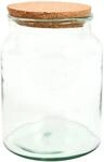Halboffene Terrarium Flasche Glas 5L Pflanzen Deko Gew&auml;chs Haus Blumen Kork Haus