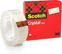 Scotch Kristallklares Klebeband, 1 Rolle, 19 mm x 33 m | Vielseitiges Klebeband...