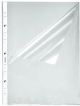 Herlitz 10840098 Prospekth&uuml;lle A4 genarbt, 100er Packung, oben und seitlich offen