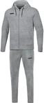 JAKO Herren Jogginganzug Base mit Kapuze, Hellgrau-Meliert, XL