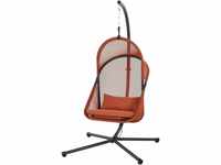 Siena Garden YOBAYA Hängesessel Relaxed Red Stahl,Textilbezug Relaxed Red