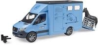 bruder 02674 - MB Sprinter Tiertransporter mit 1 Pferd