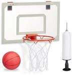 Basketballkorb f&uuml;rs Zimmer, im Set mit Ball und Luftpumpe, Backboard Zum an...