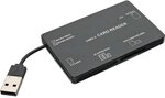 InLine 76636A Card Reader, USB 2.0, all in 1, Pocketversion, schwarz