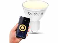 B.K.Licht - Smart Home LED Lampe GU10 smart via App- und Sprachsteuerung,...