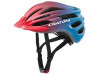 Cratoni Unisex – Erwachsene Pacer Jr Helmet, Rot/Blau Matt, S