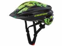Cratoni Unisex – Erwachsene Pacer Fahrradhelm, Schwarz/Lime Matt, XS-S