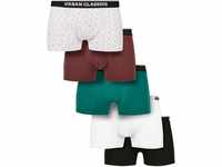 Urban Classics Herren Organic Boxer Shorts 5-Pack Boxershorts, scrpt