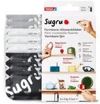 Sugru by tesa - Formbarer Allzweckkleber, 8er-Pack, 8 x 3,5 g, Schwarz, Wei&szlig; & Grau