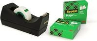 Scotch Tischabroller schwarz &ndash; Klebebandabroller inkl. 3 Rollen Scotch Magic