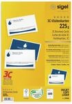 SIGEL Visitenkarten beidseitig bedruckbar 225 g 100 Stk 85x55 mm | LP850,...