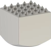 Bosch 1x PRO SDS max-5C Carbide-Stockerplatte, 50 x 50 mm