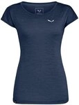 Salewa Damen PUEZ Melange Dry W S/S Tee T-Shirt, Navy Blazer Melange, 40/34