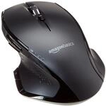 Amazon Basics Ergonomische kabellose Maus mit Schnell-Scrolling, normale Gr&ouml;&szlig;e,