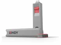 LINDY USB-C® Port Schloss 4er Set Pink inkl. 1 Schlüssel 40425