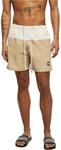 Urban Classics Herren Block Swim Shorts &ndash; Badeshorts mit Kordelzug & Taschen,