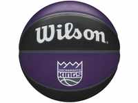Wilson Basketball NBA TEAM TRIBUTE, SACRAMENTO KINGS, Outdoor, Gummi, Größe: 7