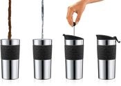 Bodum 11067-01 Travel Press, 0.35 l, Edelstahl