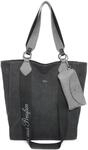 Fritzi Izzy02 Canvas Black Shopper Baumwollmix Damen Handtasche Festival City Beach